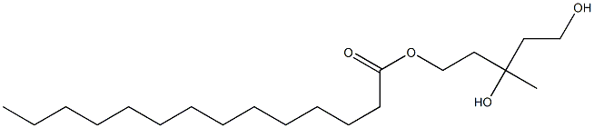  Myristic acid 3,5-dihydroxy-3-methylpentyl ester