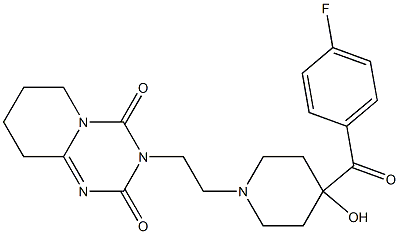 3-[2-[4-(4-Fluorobenzoyl)-4-hydroxy-1-piperidinyl]ethyl]-6,7,8,9-tetrahydro-2H-pyrido[1,2-a]-1,3,5-triazine-2,4(3H)-dione