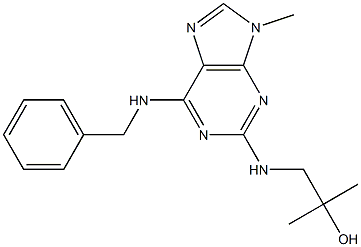 2-[(2-Methyl-2-hydroxypropyl)amino]-6-benzylamino-9-methyl-9H-purine