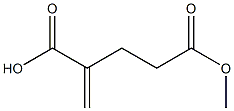 4-Methyleneglutaric acid hydrogen 1-methyl ester Structure