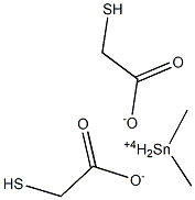 Bis(mercaptoacetic acid)dimethyltin(IV) salt Structure