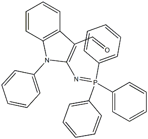 1-Phenyl-2-(triphenylphosphoranylideneamino)-1H-indole-3-carbaldehyde Struktur
