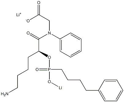 [N-[(2S)-6-Amino-2-[lithiooxy(4-phenylbutyl)phosphinyloxy]hexanoyl]-N-phenylamino]acetic acid lithium salt|