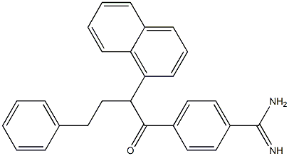 4-[2-(1-Naphtyl)-1-oxo-4-phenylbutyl]benzamidine Struktur