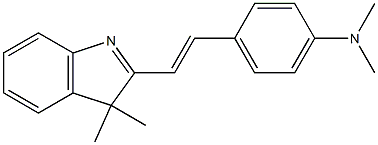 3,3-Dimethyl-2-(4-dimethylaminostyryl)-3H-indole Struktur