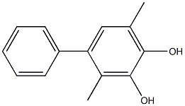 3,6-Dimethyl-4-phenylbenzene-1,2-diol Struktur