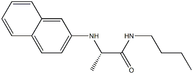 N1-Butyl-N2-(2-naphtyl)-L-alaninamide Struktur