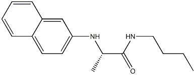 N1-Butyl-N2-(2-naphtyl)-L-alaninamide,,结构式