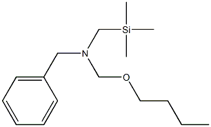 N-(Trimethylsilylmethyl)-N-(butoxymethyl)benzenemethanamine 结构式