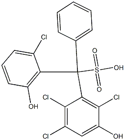 (2-Chloro-6-hydroxyphenyl)(2,3,6-trichloro-5-hydroxyphenyl)phenylmethanesulfonic acid