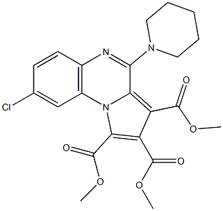 8-Chloro-4-piperidinopyrrolo[1,2-a]quinoxaline-1,2,3-tricarboxylic acid trimethyl ester Structure