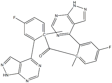 1-Methyl-1H-pyrazolo[3,4-d]pyrimidin-4-yl(4-fluorophenyl) ketone,,结构式