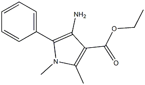 4-(Ethoxycarbonyl)-5-methyl-1-methyl-2-phenyl-3-amino-1H-pyrrole Structure