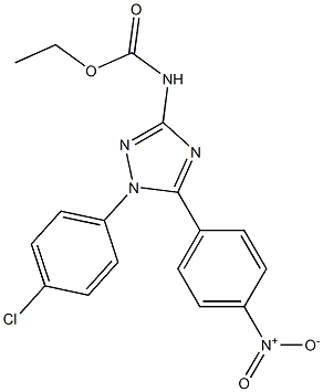 1-(4-Chlorophenyl)-5-(4-nitrophenyl)-3-((ethoxycarbonyl)amino)-1H-1,2,4-triazole