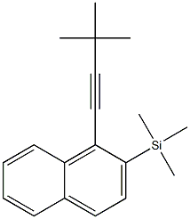 1-(3,3-Dimethyl-1-butynyl)-2-trimethylsilylnaphthalene Struktur