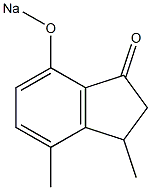 3,4-Dimethyl-7-(sodiooxy)-1-indanone Struktur