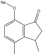  3,4-Dimethyl-7-(sodiooxy)-1-indanone