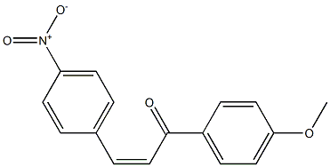 (2Z)-3-(4-Nitrophenyl)-1-(4-methoxyphenyl)-2-propen-1-one,,结构式