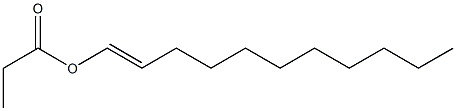 Propionic acid 1-undecenyl ester 结构式