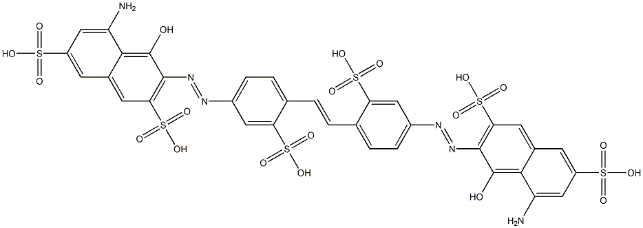  4,4'-Bis[(8-amino-1-hydroxy-3,6-disulfo-2-naphtyl)azo]-2,2'-stilbenedisulfonic acid