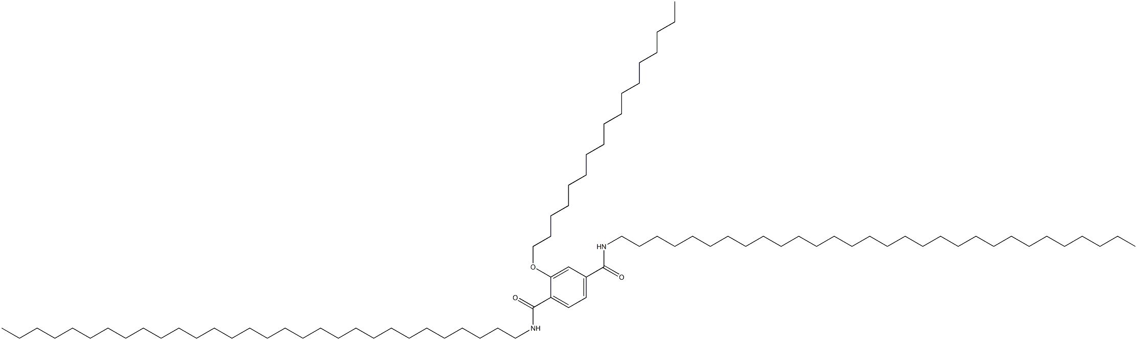 2-(Heptadecyloxy)-N,N'-ditriacontylterephthalamide Struktur