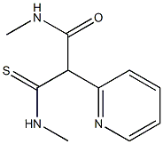 N-Methyl-2-methylcarbamoyl-2-(2-pyridyl)thioacetamide Structure