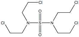 N,N,N',N'-Tetrakis(2-chloroethyl)sulfamide 结构式