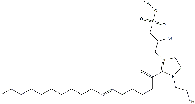  1-(2-Hydroxyethyl)-3-[2-hydroxy-3-(sodiooxysulfonyl)propyl]-2-(6-heptadecenoyl)-2-imidazoline-3-ium