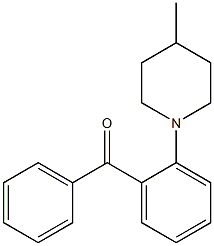 2-(4-Methyl-1-piperidinyl)benzophenone 结构式