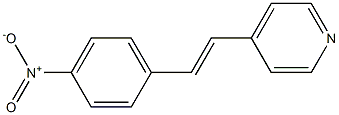 4-(4-硝基苯乙烯基)吡啶, , 结构式