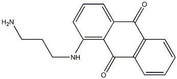 1-[(3-Aminopropyl)amino]-9,10-anthracenedione 结构式