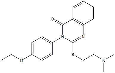 2-[2-(Dimethylamino)ethylthio]-3-(4-ethoxyphenyl)-quinazolin-4(3H)-one