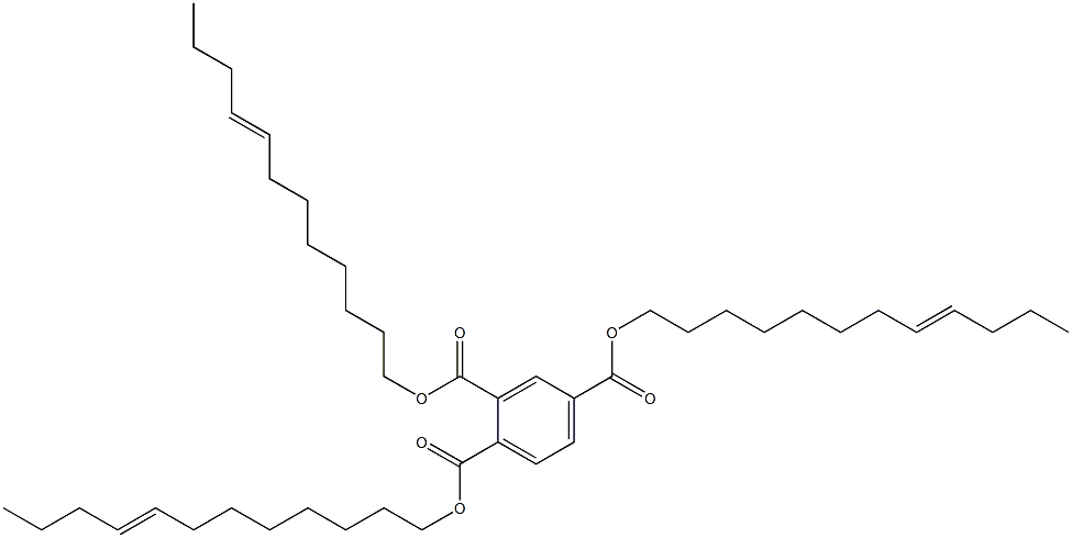 1,2,4-ベンゼントリカルボン酸トリ(8-ドデセニル) 化学構造式