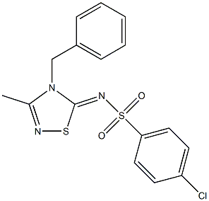 3-Methyl-4-benzyl-5-(4-chlorophenyl)sulfonylimino-4,5-dihydro-1,2,4-thiadiazole