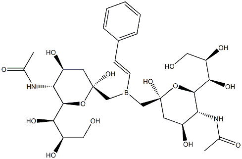 ビス(1,2-ジメチルプロピル)[(E)-スチリル]ボラン 化学構造式
