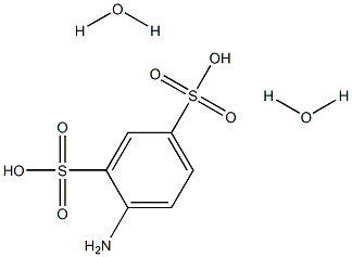 4-Amino-1,3-benzenedisulfonic acid dihydrate 结构式