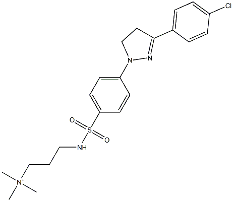 3-[[[4-[[3-(4-Chlorophenyl)-4,5-dihydro-1H-pyrazol]-1-yl]phenyl]sulfonyl]amino]-N,N,N-trimethyl-1-propanaminium