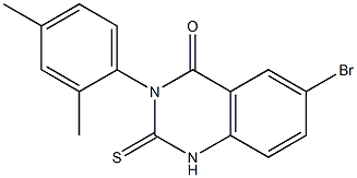 1,2-Dihydro-3-(2,4-dimethylphenyl)-6-bromo-2-thioxoquinazolin-4(3H)-one