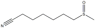 7-(Methylsulfinyl)heptanenitrile 结构式