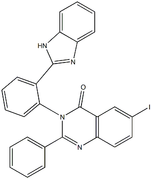 3-[2-(1H-Benzimidazol-2-yl)phenyl]-6-iodo-2-phenylquinazolin-4(3H)-one|