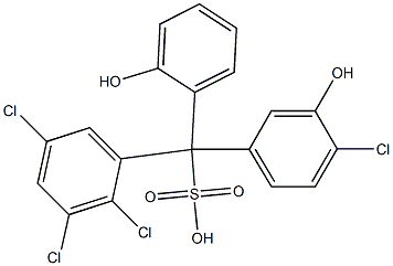 (4-Chloro-3-hydroxyphenyl)(2,3,5-trichlorophenyl)(2-hydroxyphenyl)methanesulfonic acid