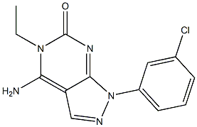 4-Amino-1-(3-chlorophenyl)-5-ethyl-1H-pyrazolo[3,4-d]pyrimidin-6(5H)-one Structure