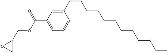 3-ドデシル安息香酸グリシジル 化学構造式