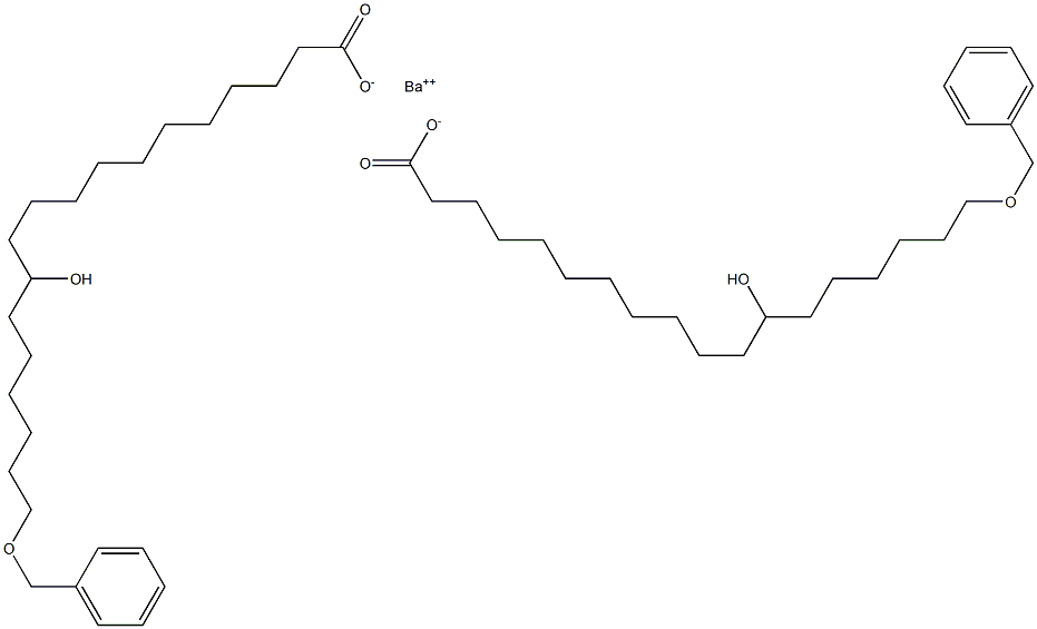 Bis(18-benzyloxy-12-hydroxystearic acid)barium salt Structure