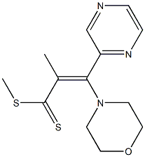 3-(Morpholin-4-yl)-3-(2-pyrazinyl)-2-methylpropenedithioic acid methyl ester