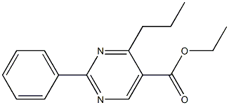 2-Phenyl-4-propylpyrimidine-5-carboxylic acid ethyl ester Structure