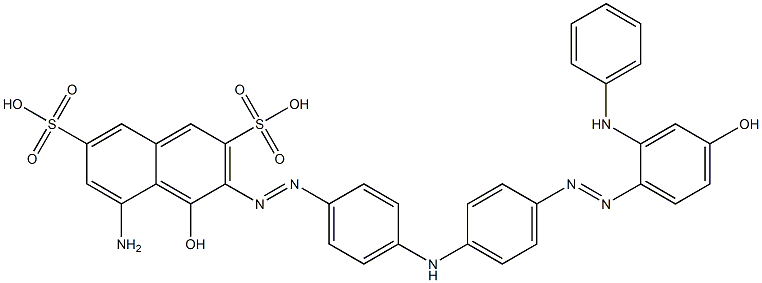 5-Amino-4-hydroxy-3-[4-[4-[4-hydroxy-2-(phenylamino)phenylazo]phenylamino]phenylazo]-2,7-naphthalenedisulfonic acid