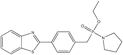  [4-(2-Benzothiazolyl)benzyl](1-pyrrolidinyl)phosphinic acid ethyl ester