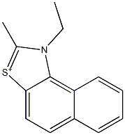 1-Ethyl-2-methylnaphtho[1,2-d]thiazol-3-ium Structure