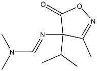 3-Methyl-4-isopropyl-4-[[(dimethylamino)methylene]amino]isoxazol-5(4H)-one Structure